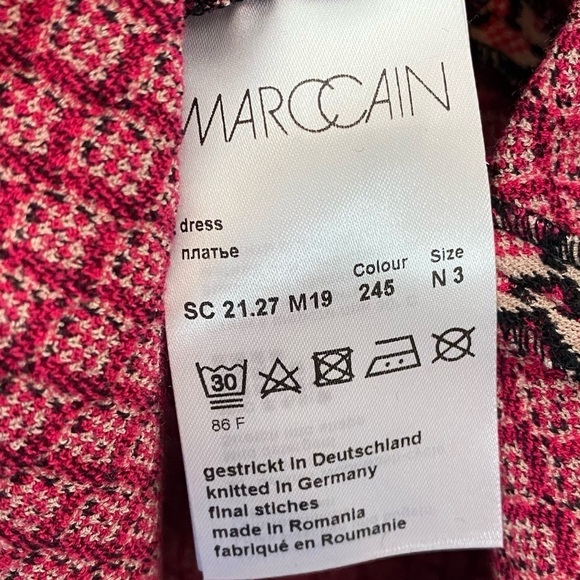 New! Marc Cain Kitted Polo Dress - Picture 11 of 12